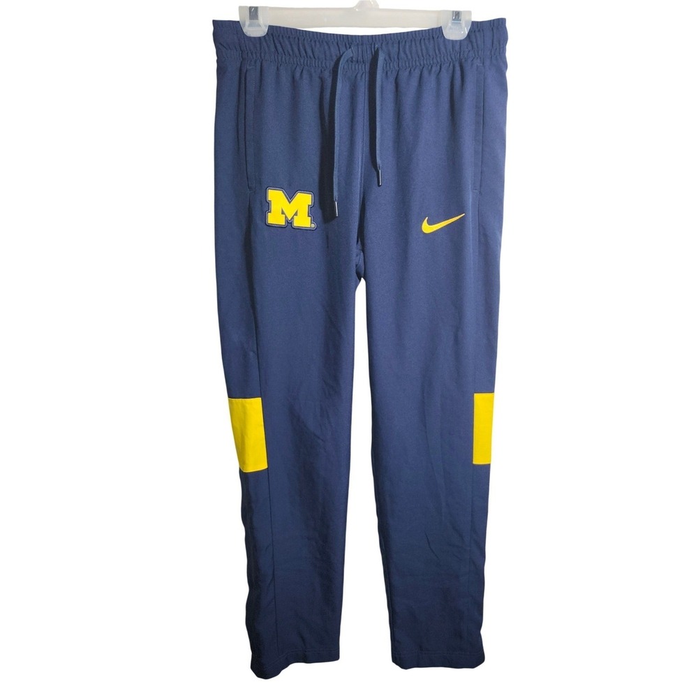 Nike Michigan Wolverines‎ Dri-FIT Navy Blue Training Pants Mens Small Joggers